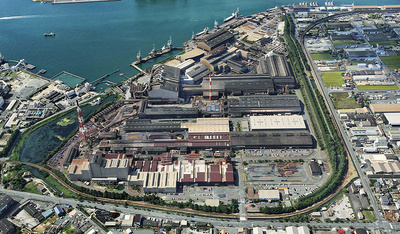 Panoramic view of Tokyo Steel's Okayama Works - Primetals Technologies will upgrade the hot-dip galvanizing line at the Okayama site. Copyright: Tokyo Steel
