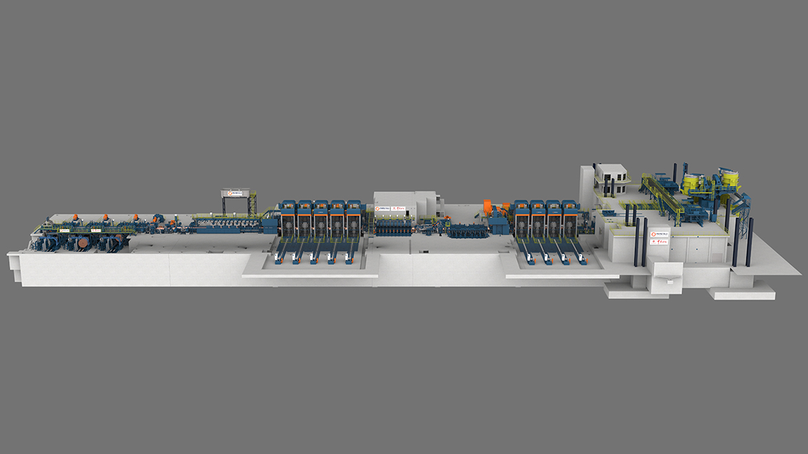 普锐特冶金技术为中首提供的阿维迪ESP生产线3D效果图。