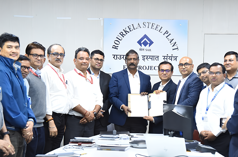 Representatives of SAIL and Primetals Technologies during the contract signing ceremony at Rourkela Steel Plant. Representatives of SAIL and Primetals Technologies during the contract signing ceremony at Rourkela Steel Plant.