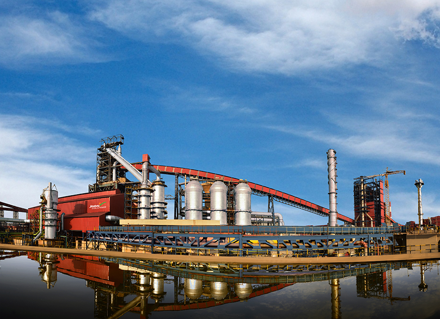 Blast furnace No. 1, supplied by Primetals Technologies, at Jindal Steel and Power, Angul, India.