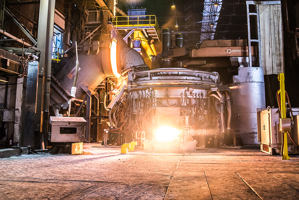 EAF Ultimate electric arc furnace plant from Primetals Technologies. 